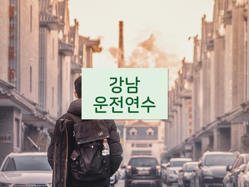 강남운전연수 후기