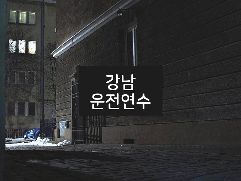 강남운전연수 후기