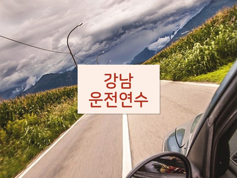 강남운전연수 후기