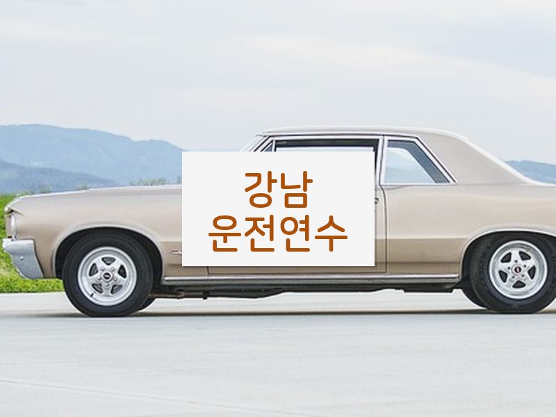 강남운전연수 후기