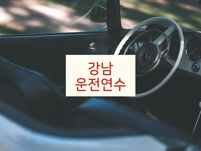 강남운전연수 후기
