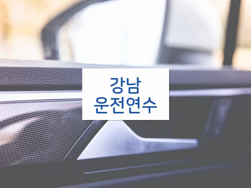 강남운전연수 후기