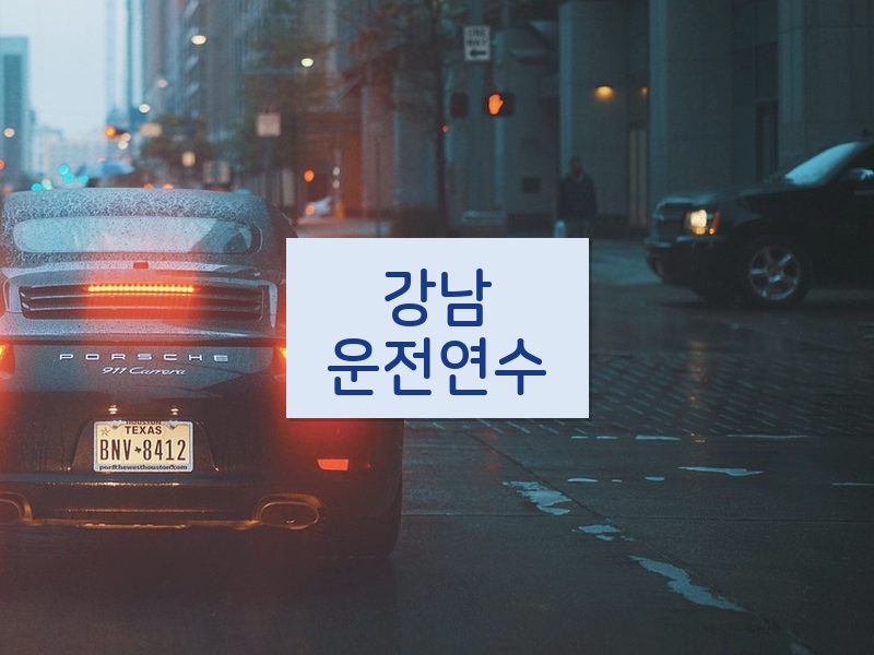 강남운전연수 후기