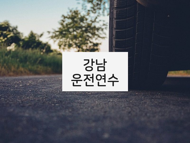 강남운전연수 후기