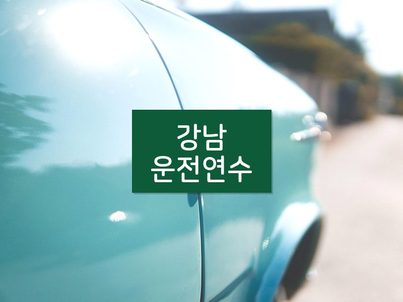 강남운전연수 후기