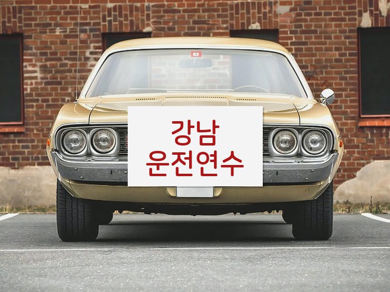 강남운전연수 후기