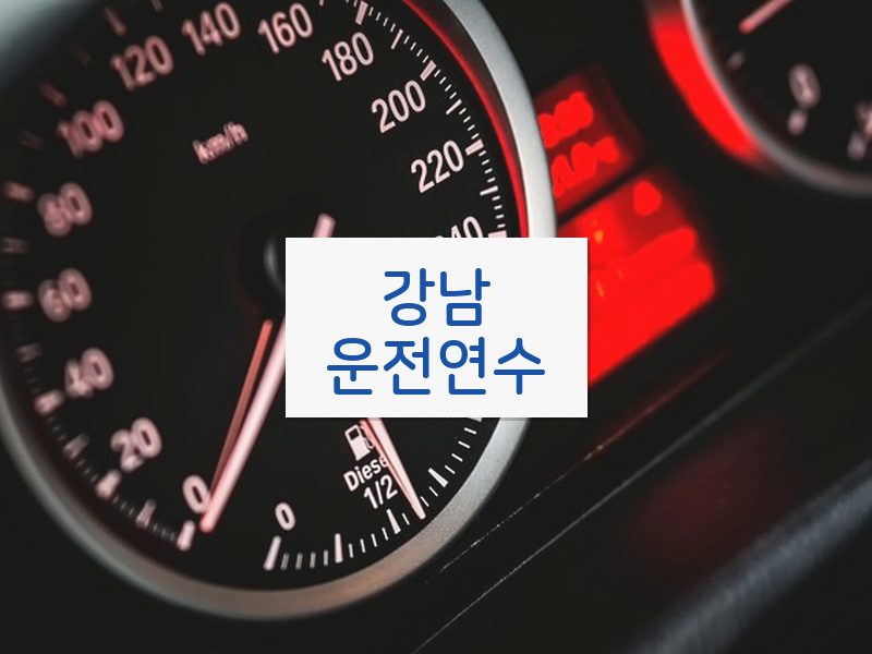 강남운전연수 후기