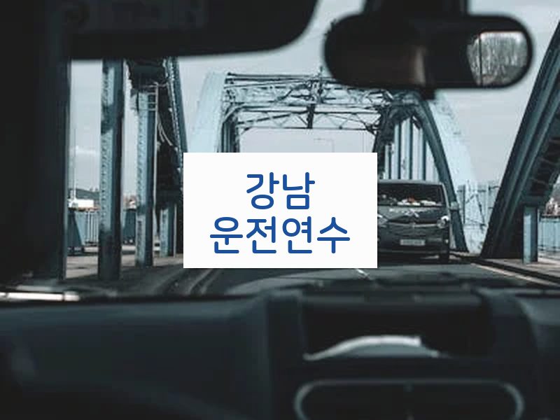 강남운전연수 후기