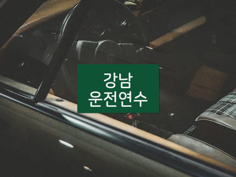 강남운전연수 후기