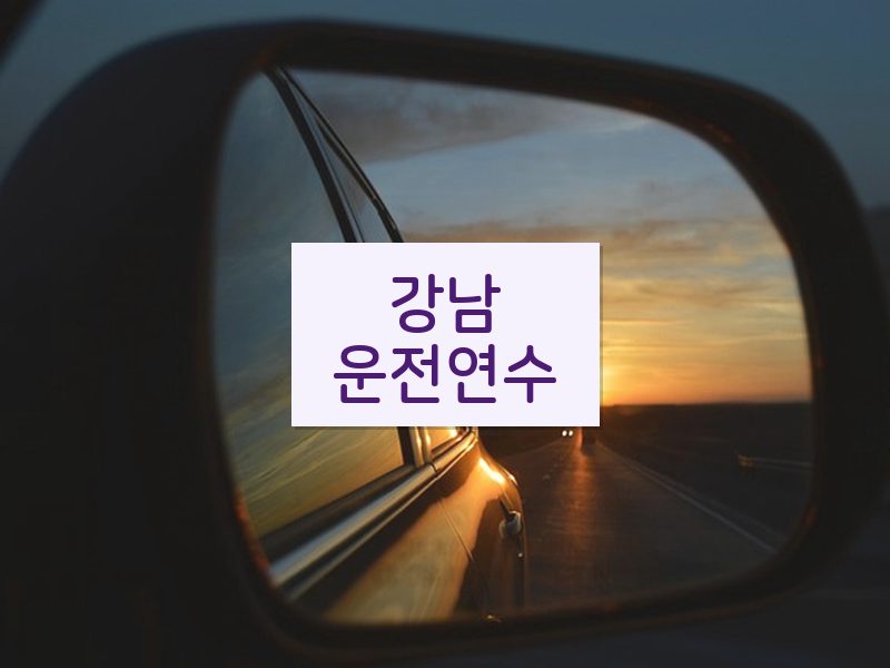 강남운전연수 후기