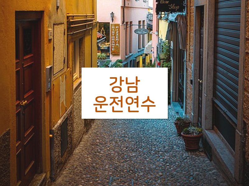 강남운전연수 후기