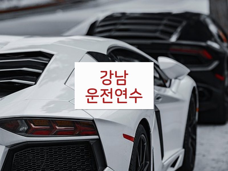 강남운전연수 후기