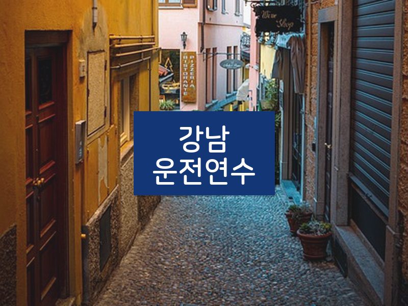 강남운전연수 후기