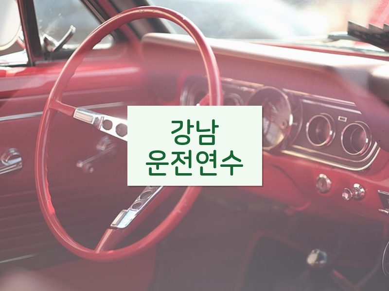 강남운전연수 후기