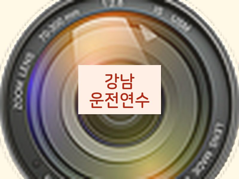 강남운전연수 후기