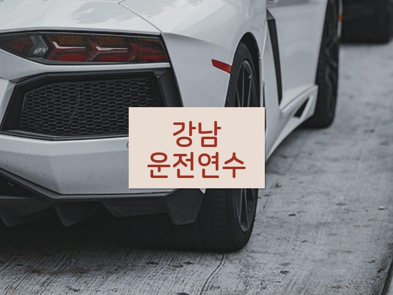 강남운전연수 후기
