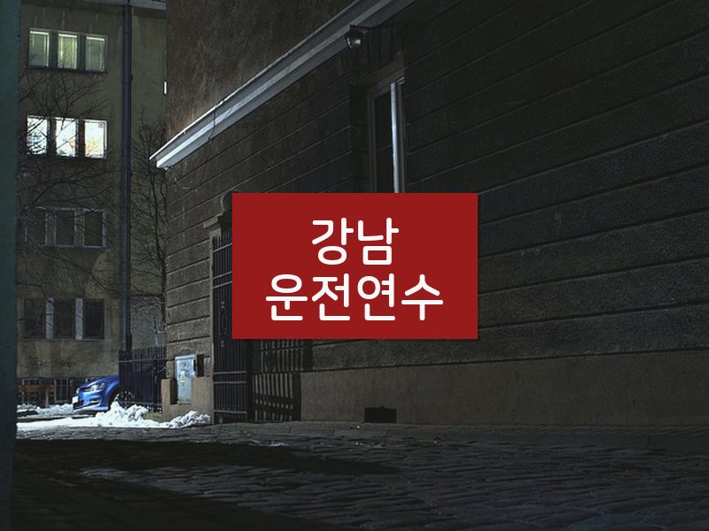 강남운전연수 후기