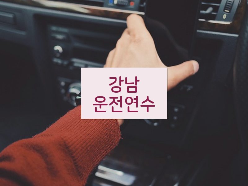 강남운전연수 후기