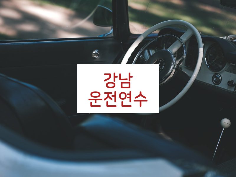 강남운전연수 후기