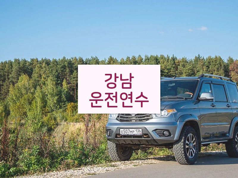 강남운전연수 후기