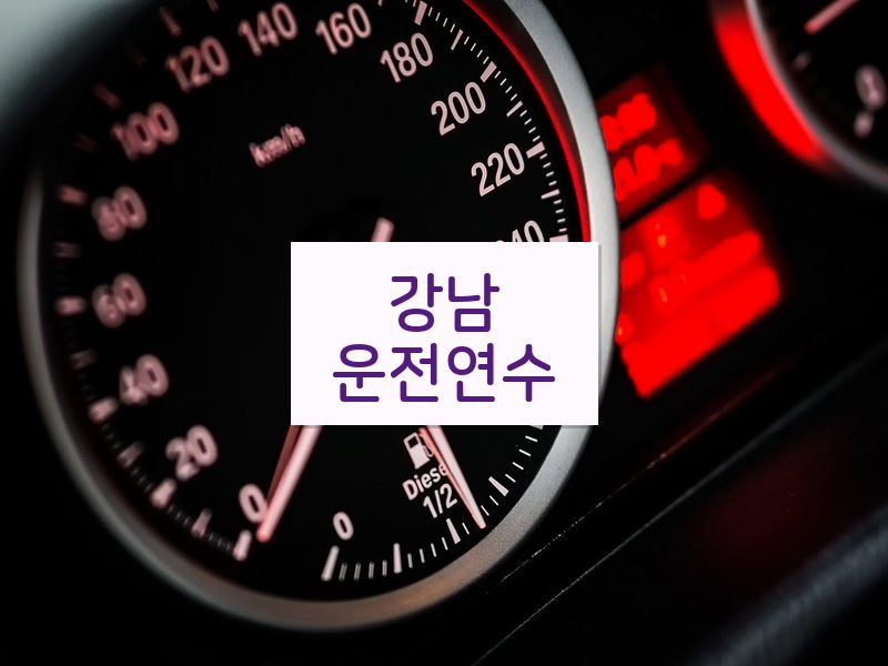 강남운전연수 후기