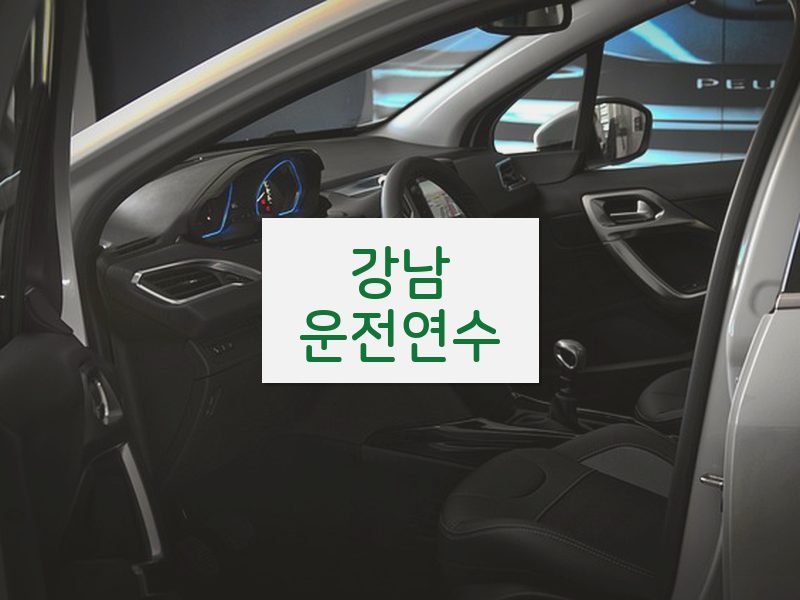 강남운전연수 후기