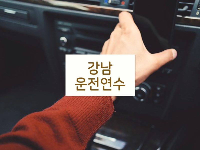 강남운전연수 후기