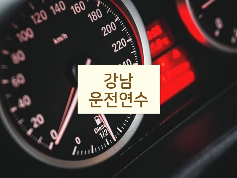 강남운전연수 후기