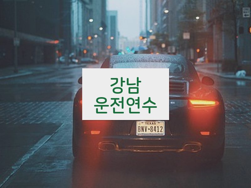 강남운전연수 후기