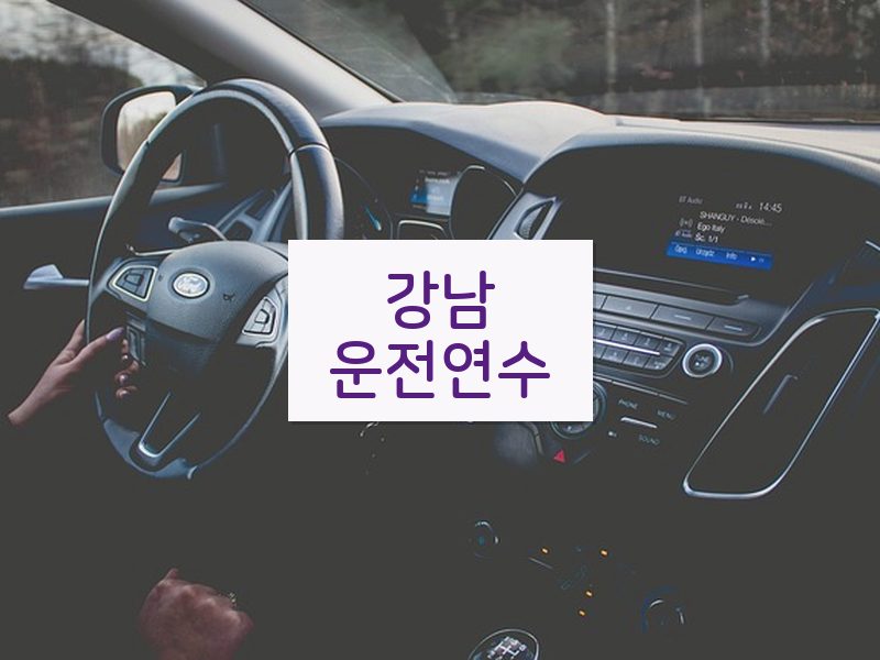강남운전연수 후기