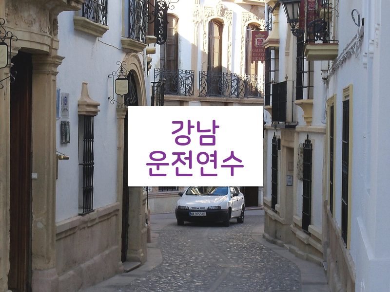강남운전연수 후기