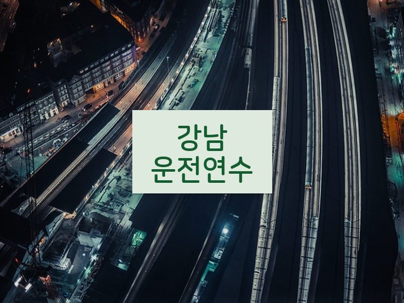 강남운전연수 후기