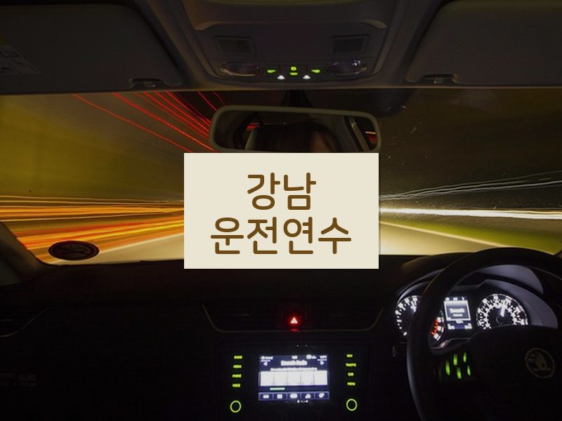 강남운전연수 후기