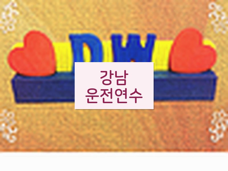 강남운전연수 후기