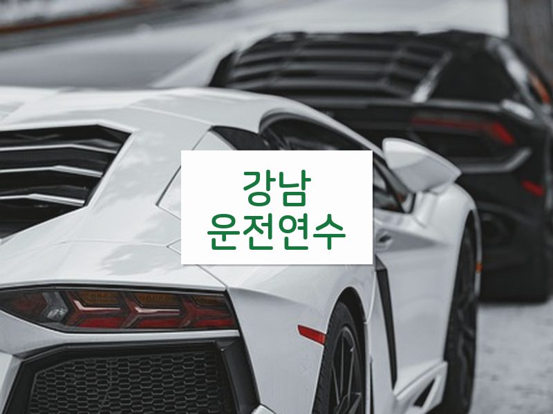 강남운전연수 후기