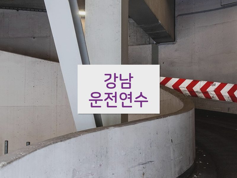 강남운전연수 후기