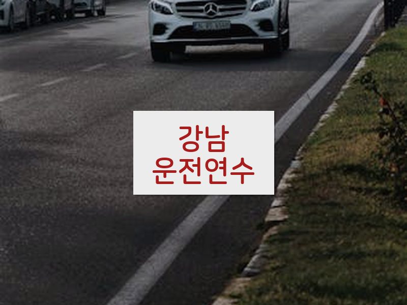 강남운전연수 후기