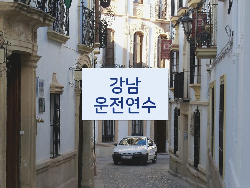 강남운전연수 후기