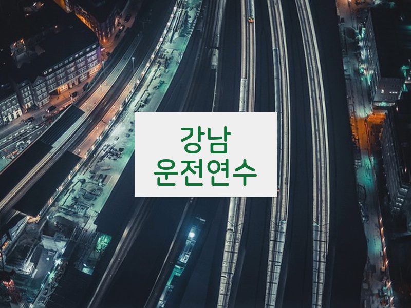 강남운전연수 후기