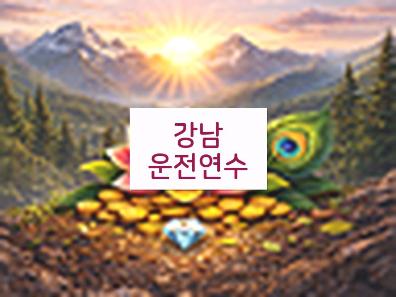 강남운전연수 후기