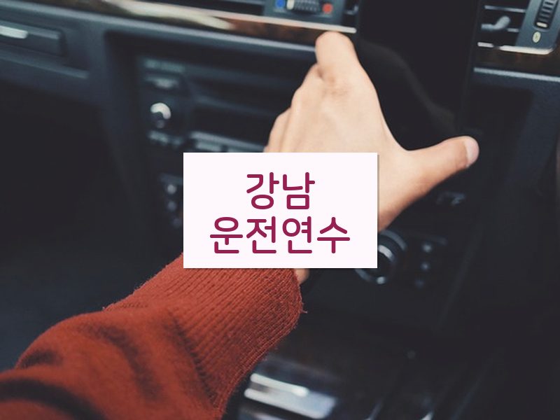 강남운전연수 후기