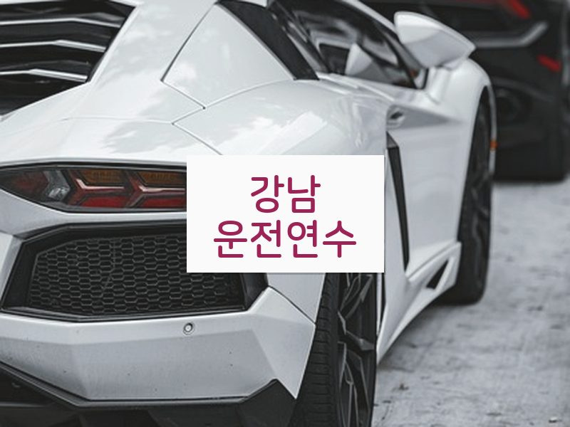 강남운전연수 후기