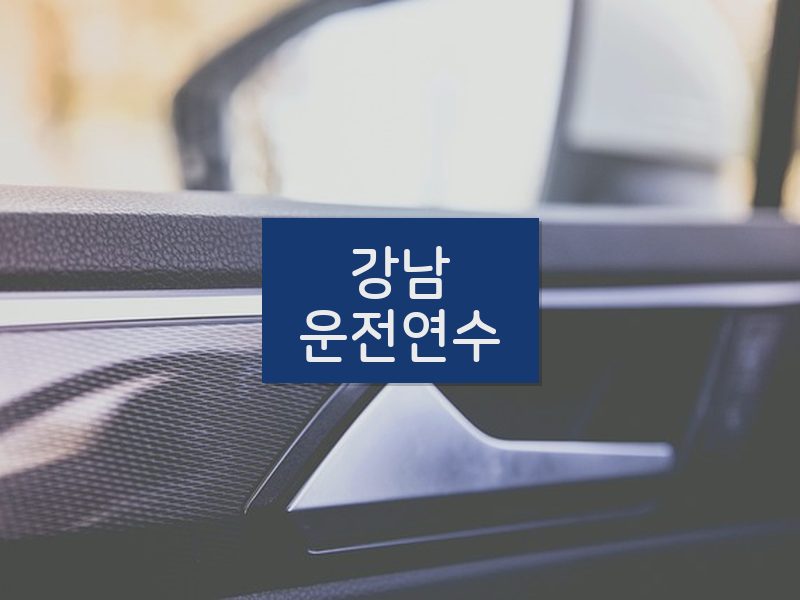 강남운전연수 후기