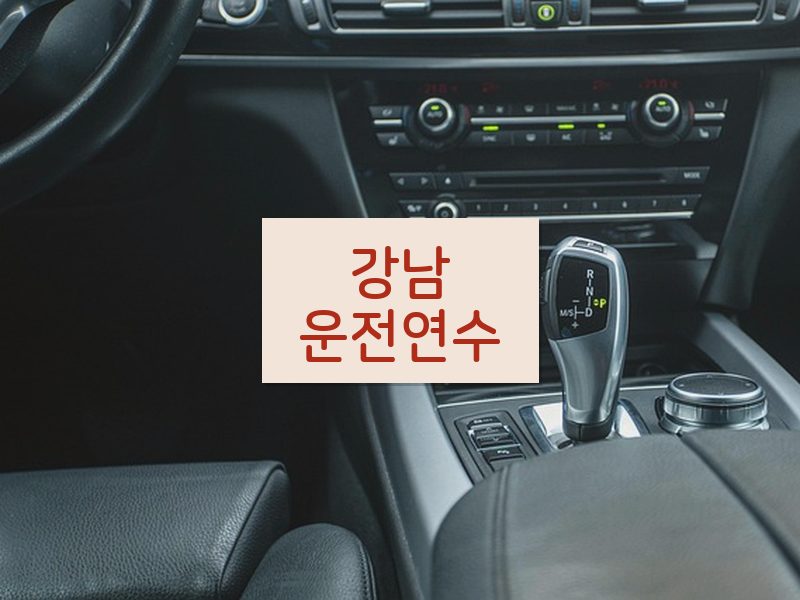 강남운전연수 후기