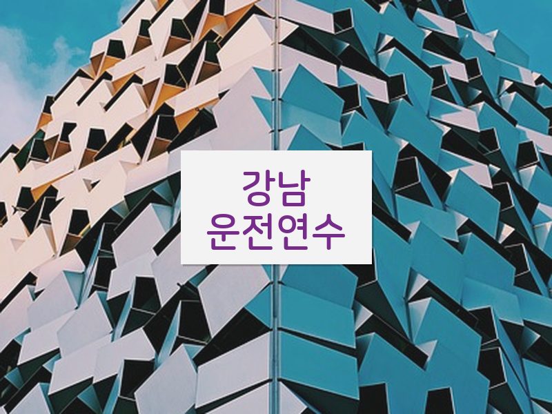 강남운전연수 후기