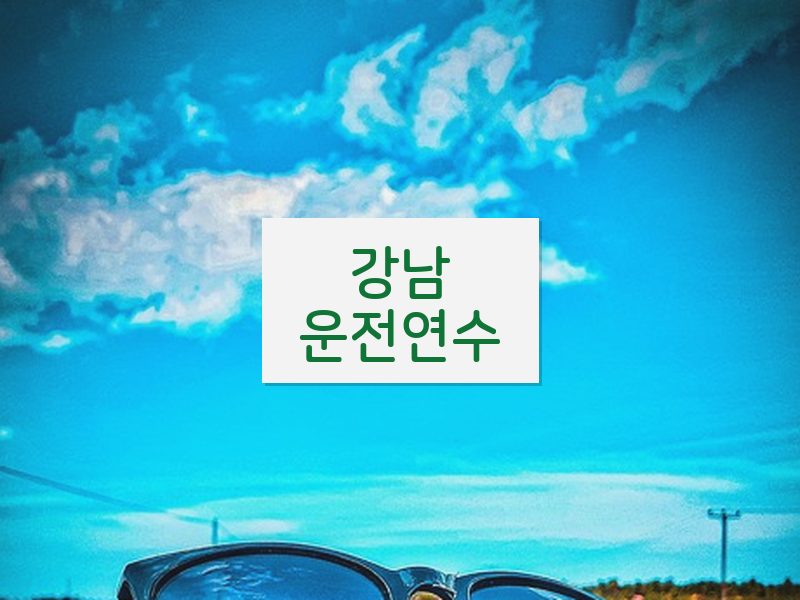 강남운전연수 후기