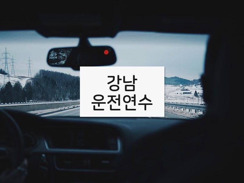강남운전연수 후기