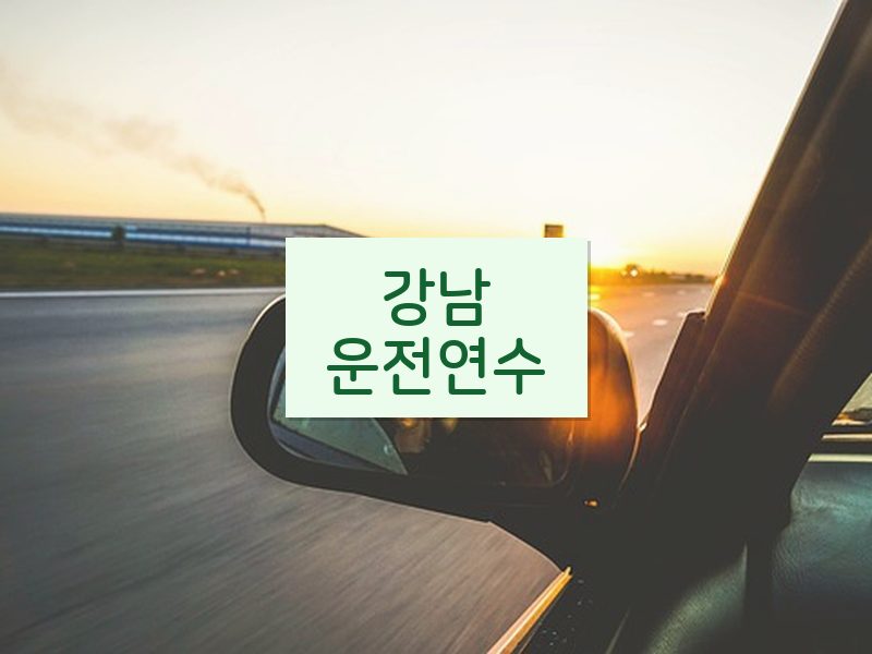 강남운전연수 후기