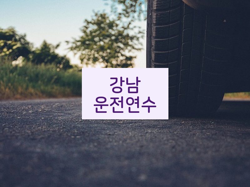 강남운전연수 후기