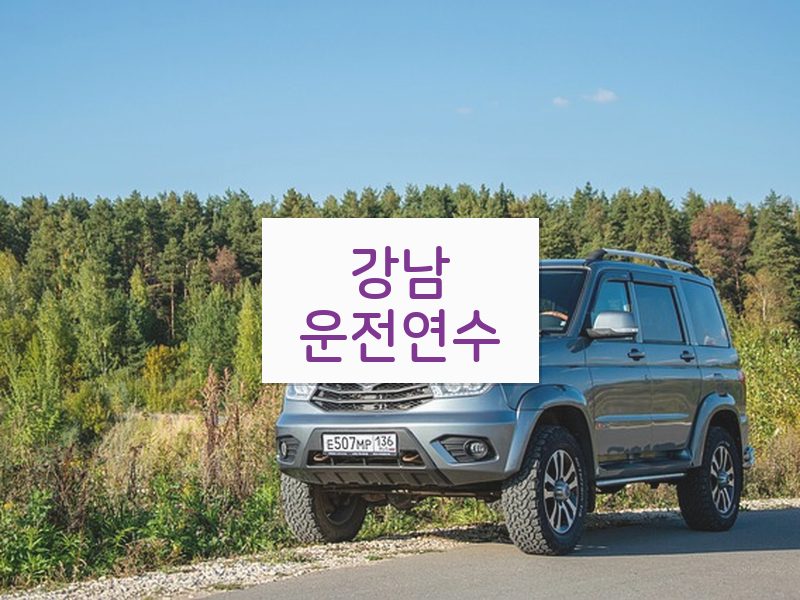 강남운전연수 후기